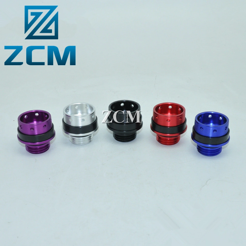 Low Volume Quantity Custom Manufacturing CNC Machined Metal Precision Motorcycle Parts Supplier Customized Colorful Anodized Aluminum Gas Caps