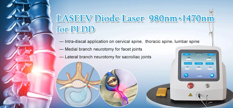 Diode laser double longueur d'onde 980nm 1470nm laser de traitement médical Pldd Machine