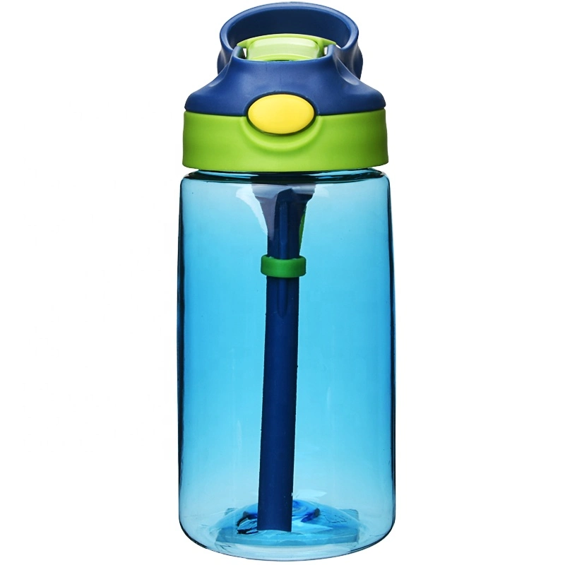 Hot Sale Customization BPA-Free Plastic Children Drink Bottle Single Wall Kids Water Bottle with Sippy