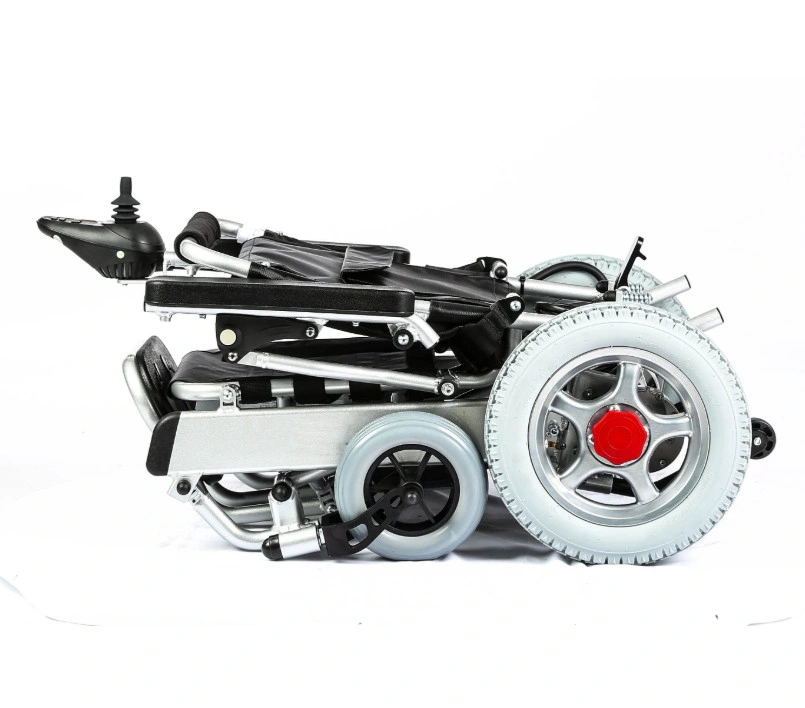 2020 Hot Sale Aluminium Light and Foldable Power Mobility Lithium Battery Electric Wheelchair