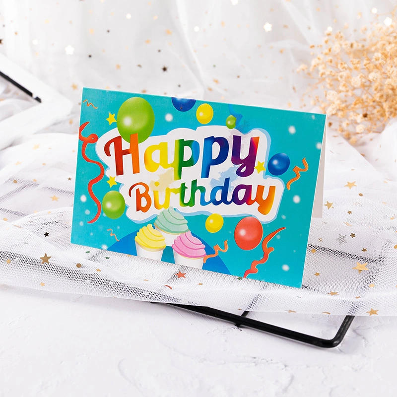 Fábrica de venta al por mayor Universal Print Carton Gift Packaging Cumpleaños 3D Tarjeta