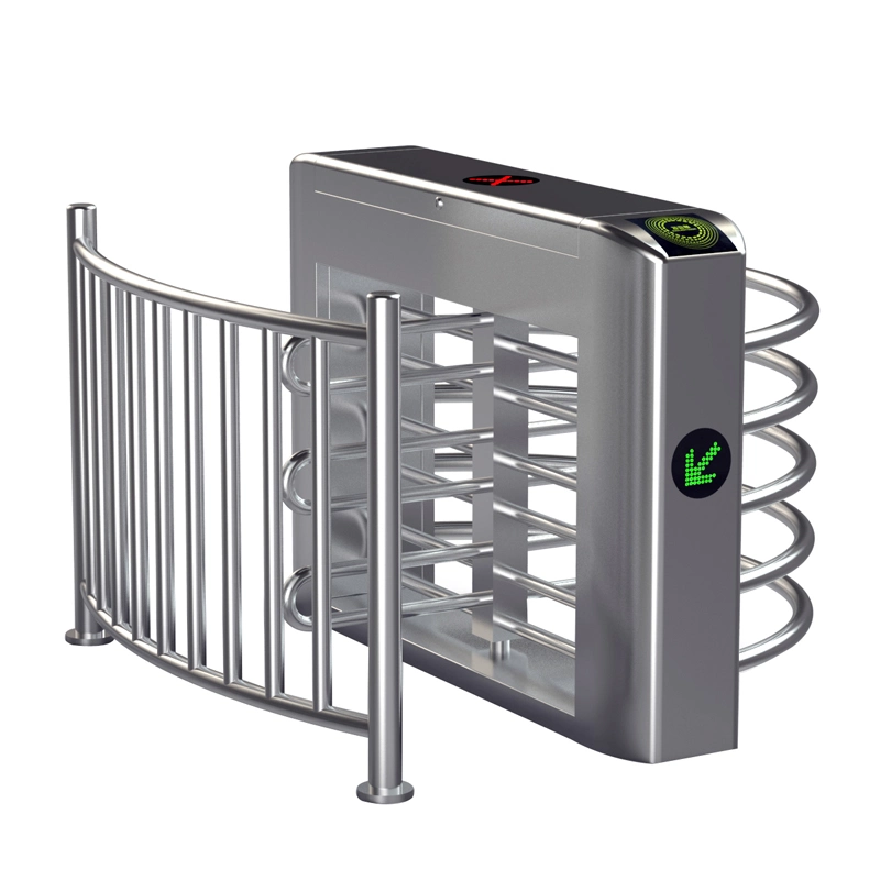 Latest Technology Half Height Turnstile with Biometric Identification with Time, Work Attendance/ Automatic RFID LED Ditector