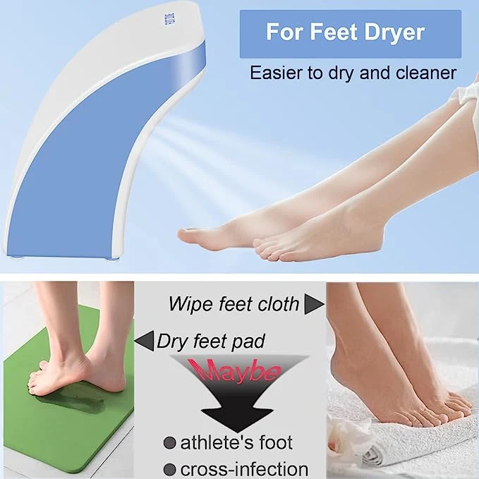 Standing Hand Dryers Automatic Sensor Vertical Electric Hand Foot Dryers Cool Hot Air Blow Dryers High Speed Suit for Hotel, Bedroom, Bathroom