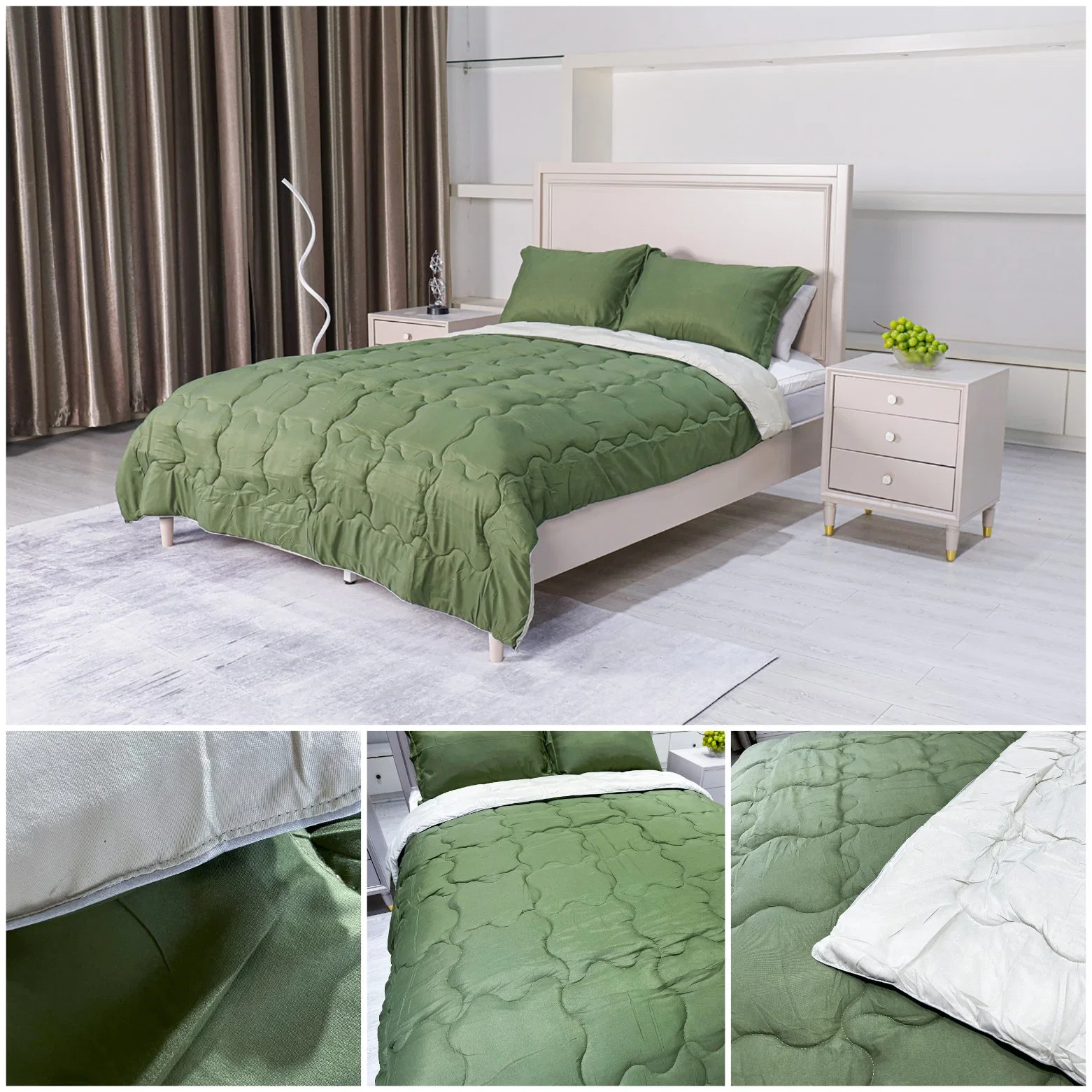 Rendimiento de alta calidad/alto costo de poliéster al por mayor King Size Comforter-Sets ropa de cama Comforter