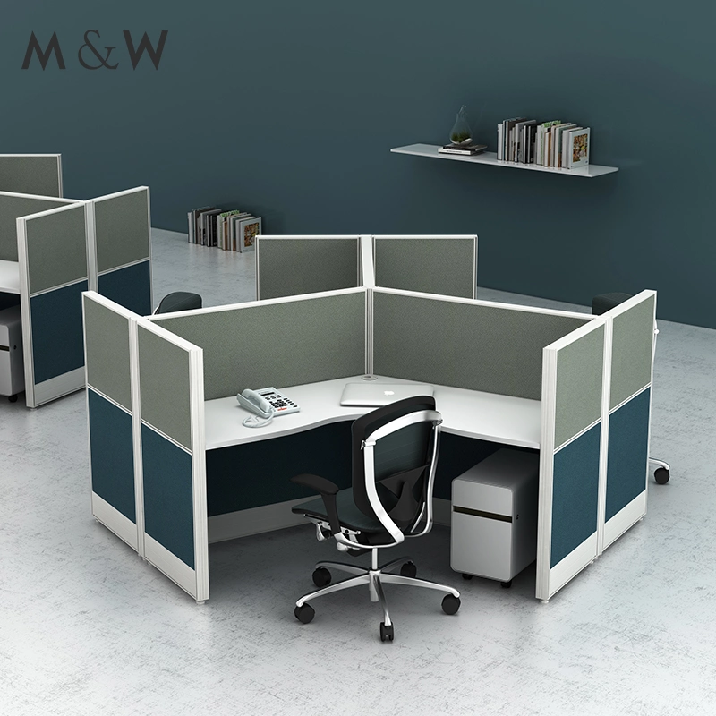 Brand New Workstation Design Computer Desk 3 Person Work Table Station Office Furniture