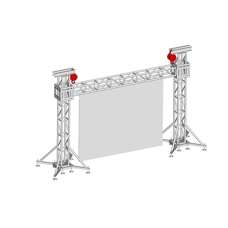 Dragonstage 2023 Totem en aluminium de l'éclairage LED Truss Portable Truss Objectif Post écran LED Mobile pour l'événement Salon