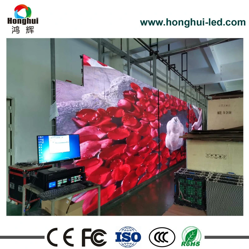 Indoor Curved P2.976 Rental LED Video Display for Stage Concert LED Video Wall 500mmx500mm Cabinet