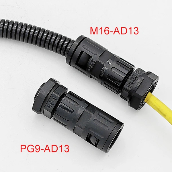 Lockable Conduit Connector for Flexible Corrugated Pipe Ad13mm Pg9-Ad13