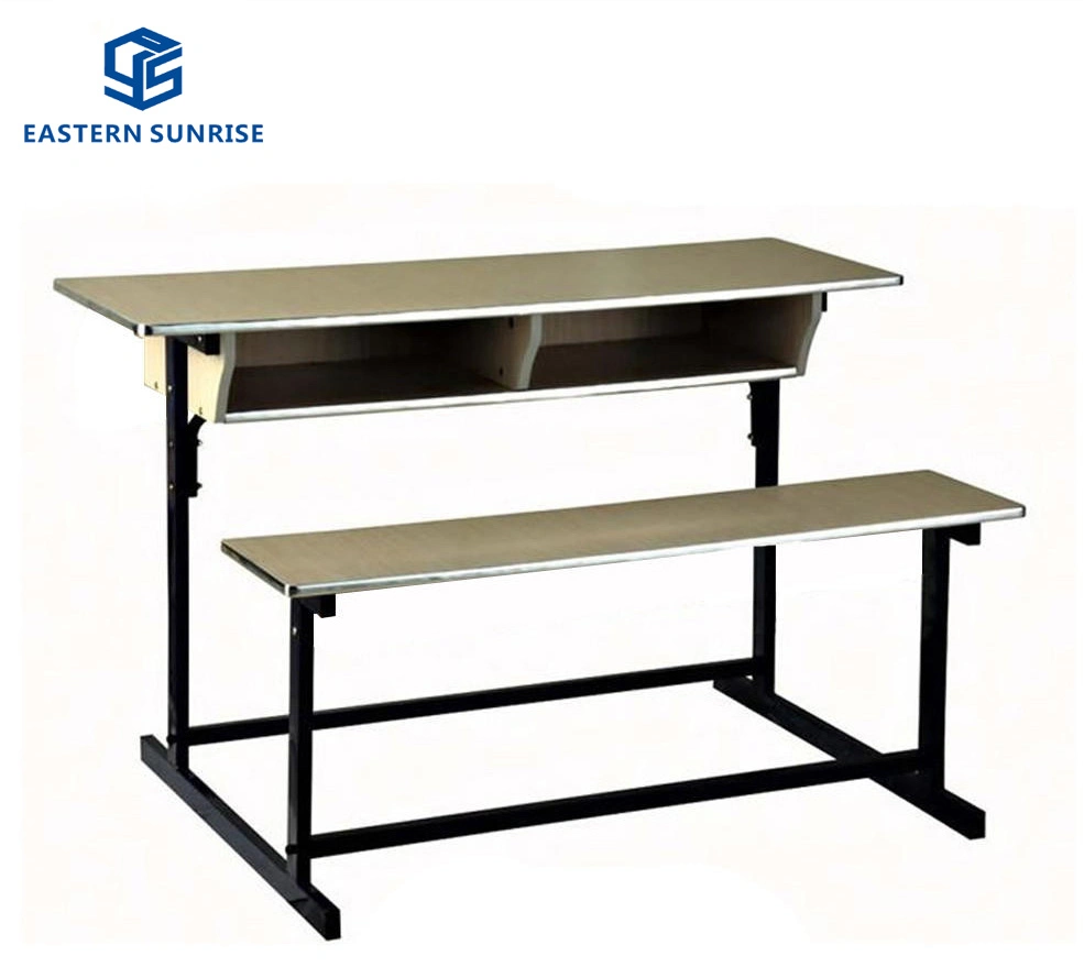 Metal-Wood Classroom Study Middle School Student Single Double Table Chair