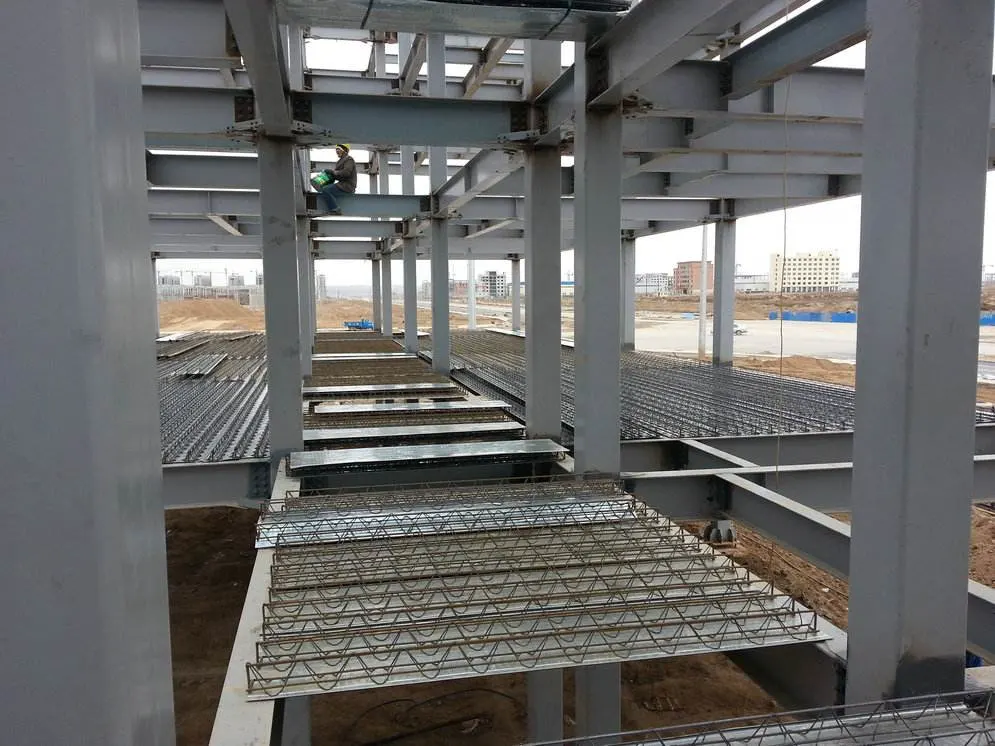 Easy to Install Roof Panel Steel Structure Reinforced Floor Support Plate Truss