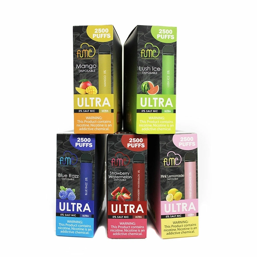 100% Original Wholesale/Supplier 2500 Puff Price Fume Ultra Disposable/Chargeable Vape UK Electronic Cigarette Disposable/Chargeable Cigarette OEM ODM Available