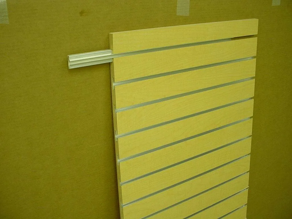 New Style 1220*2440mm Matt Solid with 0.5mm Aluminum Rectangle Groove Wall