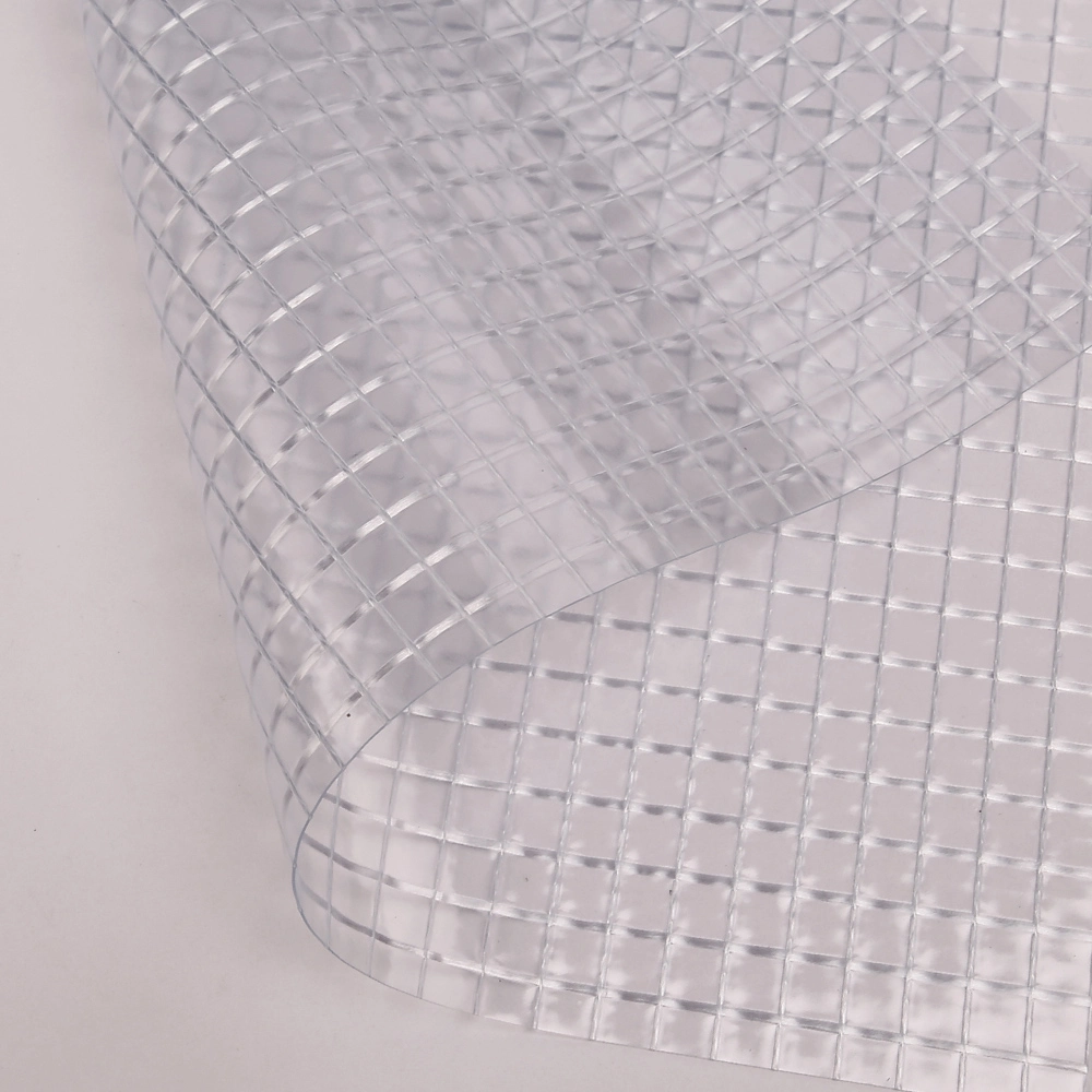 PVC impermeable de PVC laminado PVC lona transparente materiales de aislamiento térmico.