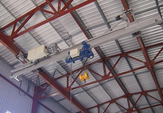 Hoisting Equipment 10 Ton Single Girder Overhead Crane Engineering for Steel Factory