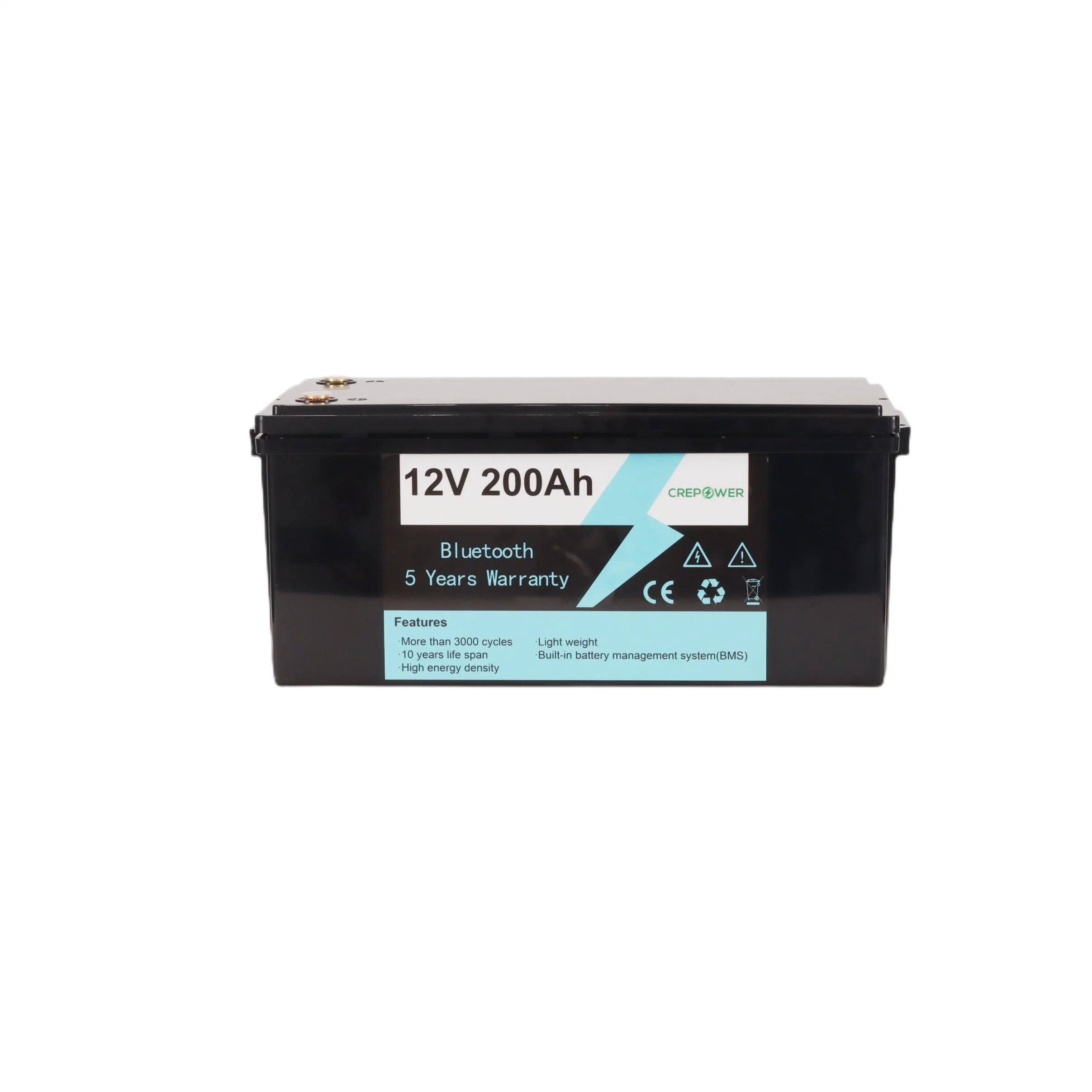 12V 50ah 75ah 125ah Multiple Modular Easy Installatio LiFePO4 Solar Lithium Battery