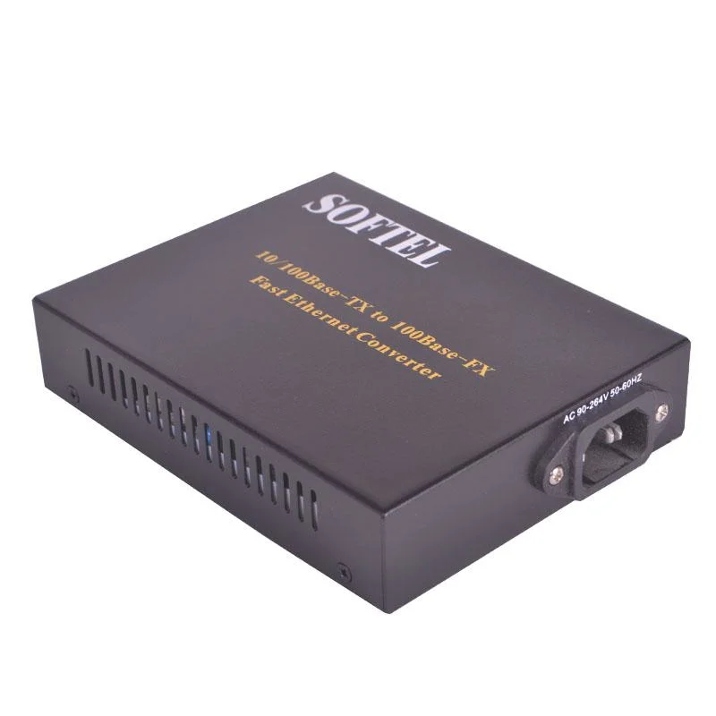 100Mbps RJ45 to 1000m Single-Mode Sc Fiber Media Converter