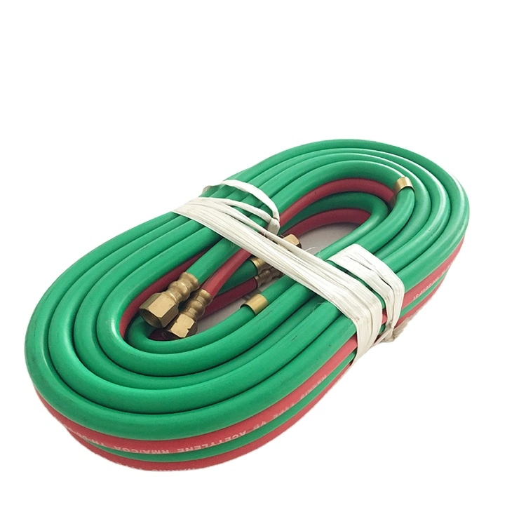 China Manufacturer List Rubber Oxygen Acetylene Single Twin Welding Hose with ISO