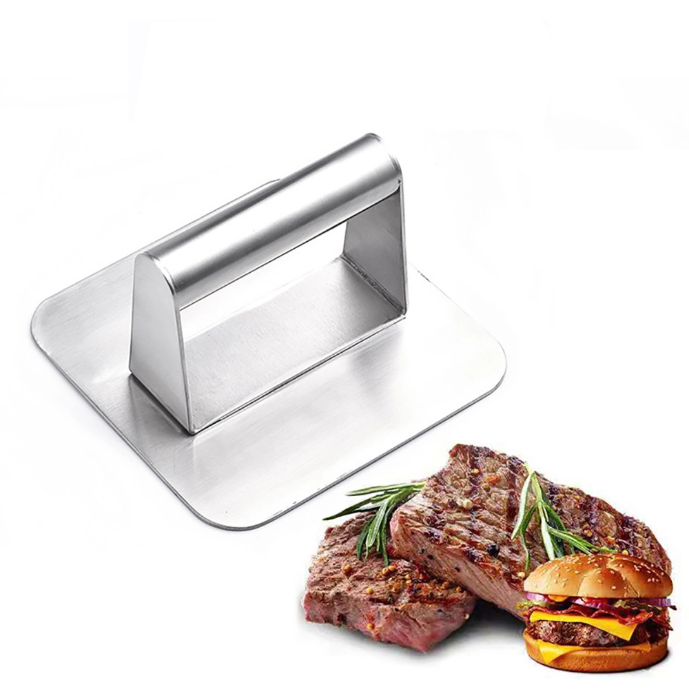 Meat Press Board Stainless Steel Square Lattice Steak Meat Press Bl21628