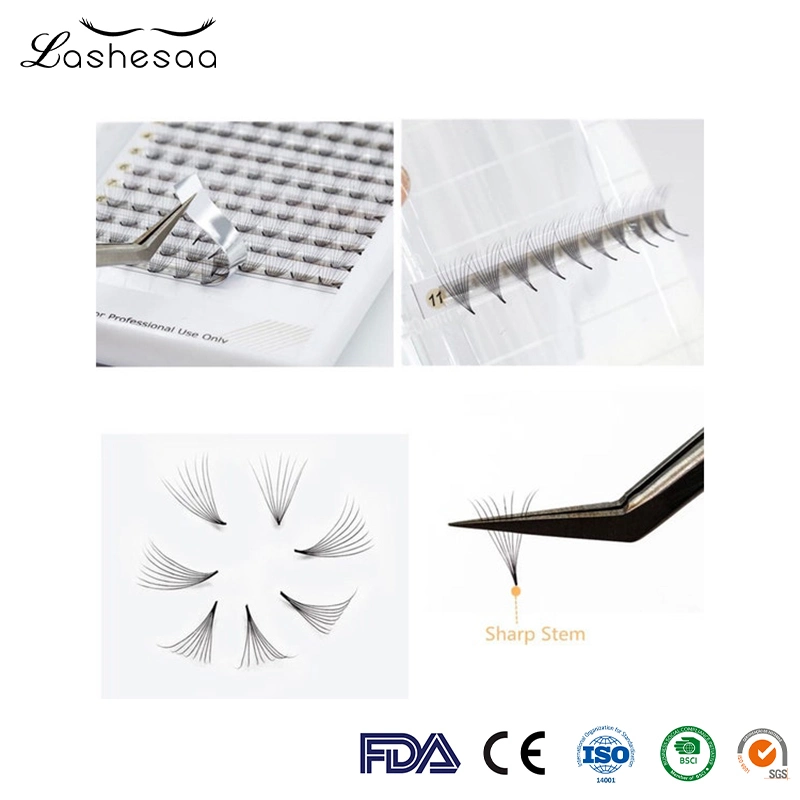 Mengfan China Artificial Eyelashes Supply Hot Selling Styles Eyelashes Extensions Private Label Synthetic Volume Lashes Fans Lashes Pointy Base Pre Made Fans