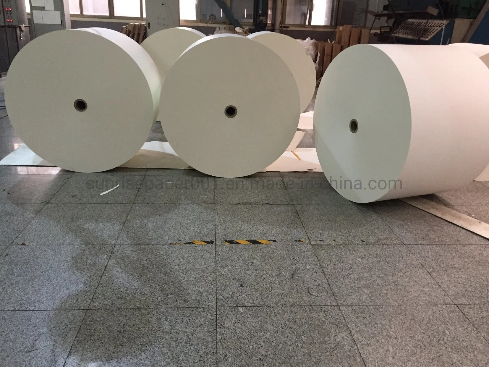 From China Paper Cup PE Coated Paper Bottom Roll for Paper Single/Double PE Coated Paper