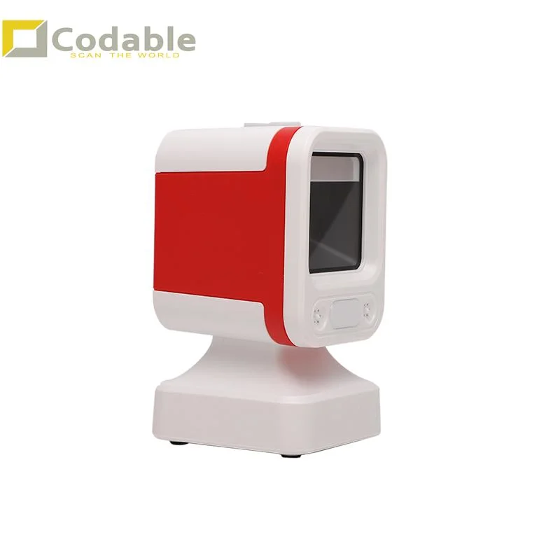 Codable Ds8300 2D USB Desktop Omnidirectional Barcode Scanner 20 Lines Scanners Qr Bar Code Reader for Cashier Bookshop Supermarket