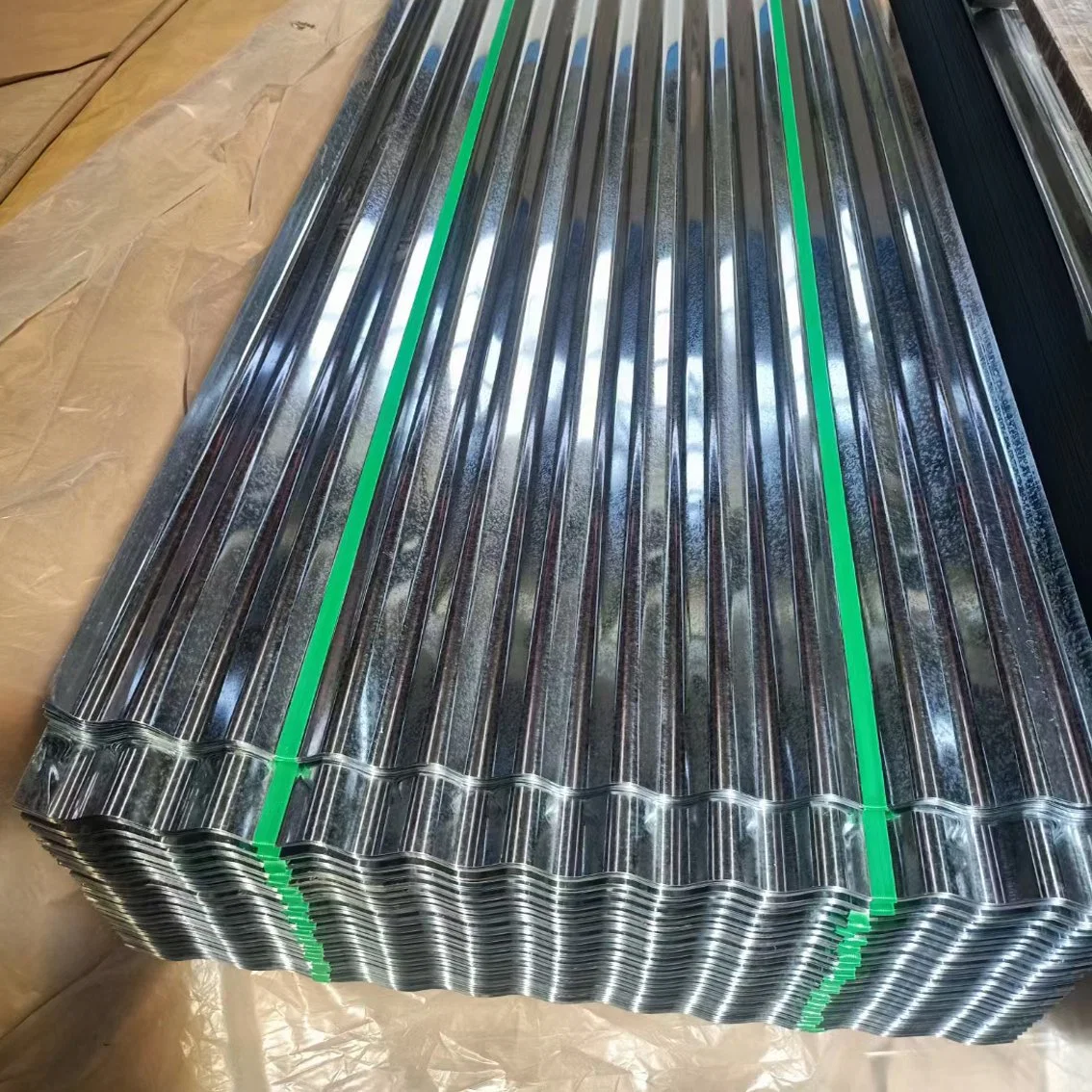 Factory Direct Sale Dx51d 32 Gauge 0.25mm Thickness Hot Rolled Corrugated Roofing Sheet for Boiler Plate