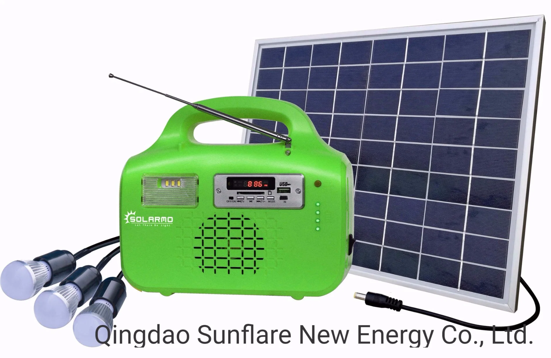 20W Solar Power Energy Home Beleuchtungssystem mit DC-Lüfter Kühlerfamilie SF-1210P