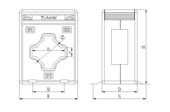 Akh-0.66/I Current Transformer Matches with Measuring Instruments with 40/5 Ratio