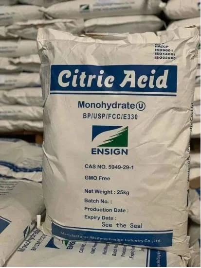 Grado alimenticio ácido cítrico Monohidrato Ingredientes alimenticios Proveedor Regulador de ácido