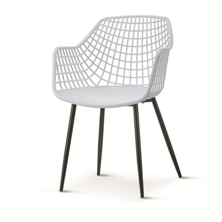 High quality/High cost performance  Home Furniture Modern Design Original Factory Plastic Mesh Chair Dining Room PP Seat Plastic Dining Chairs