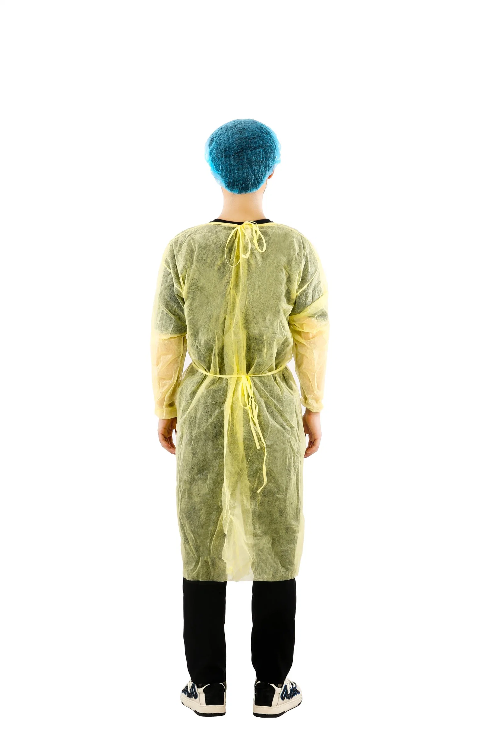 Factory Directly Supply Wholesale/Supplier Lightweight Non-Woven PP Isolation Gown OEM Customized