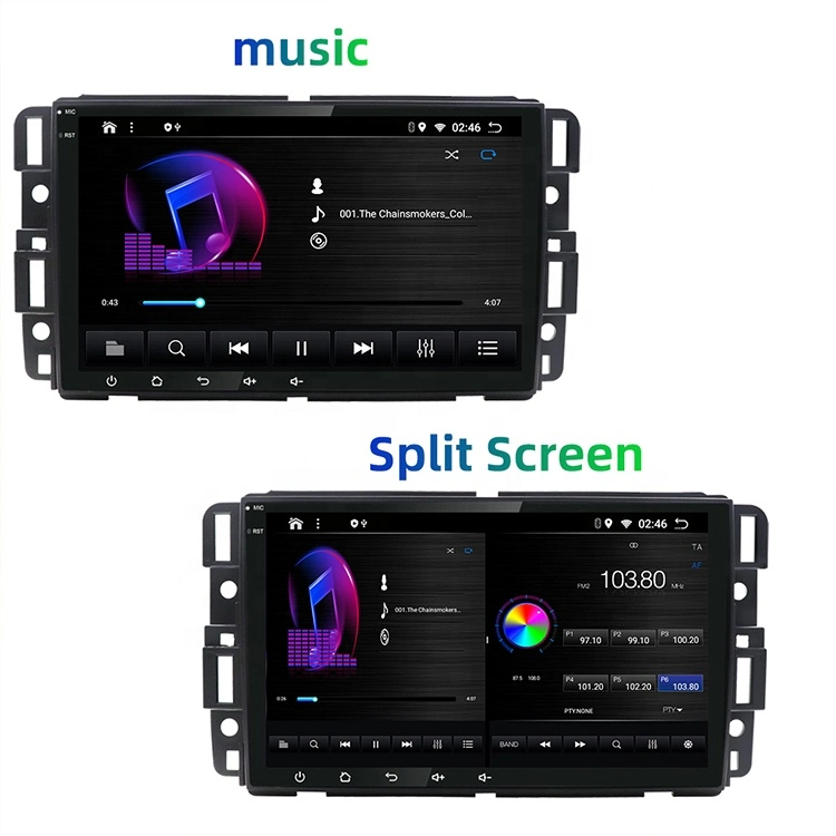 8 pouces 2+32g pour le lecteur Android audio pour voiture GMC