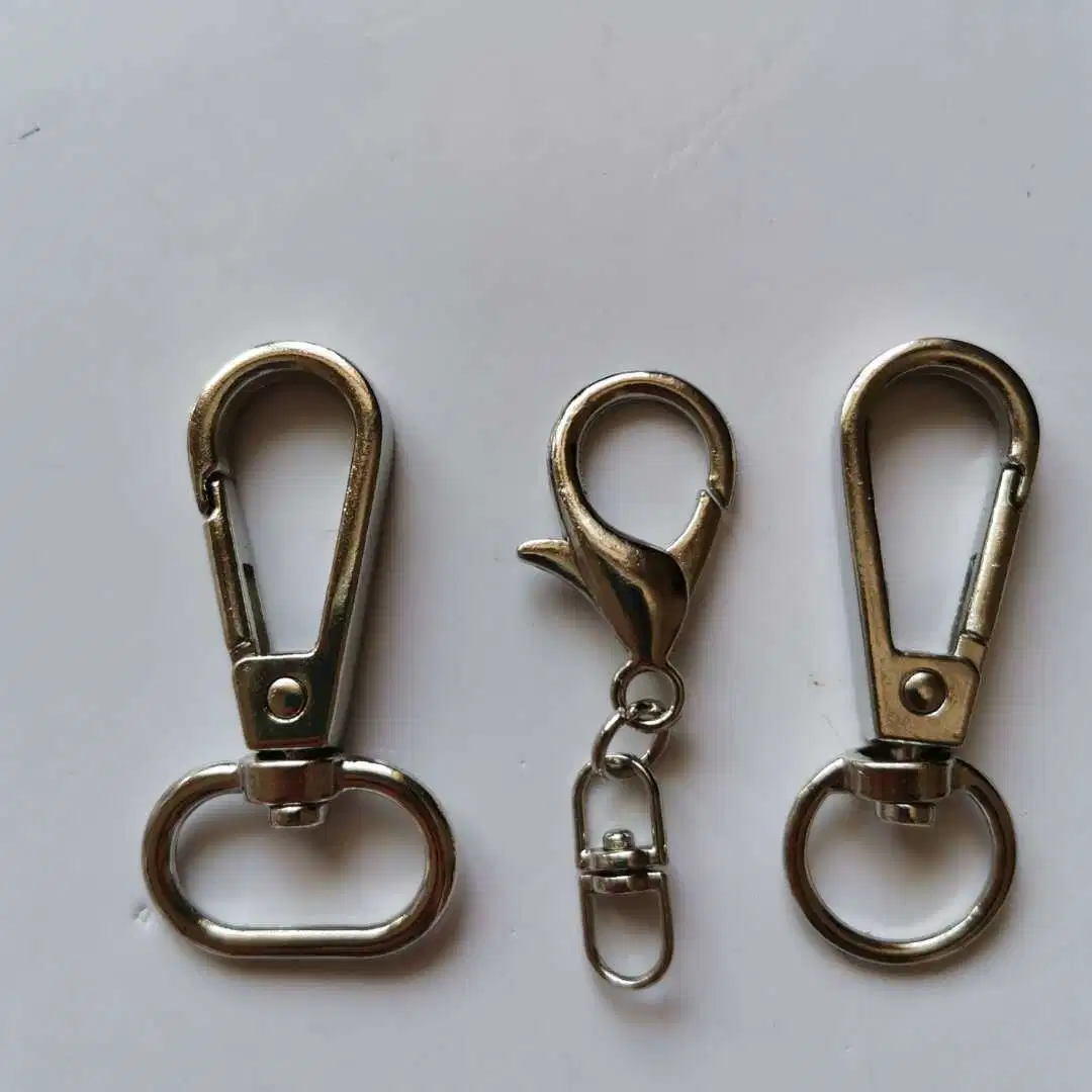 Factory Direct Zinc Alloy Dog Buckle Swivel Hook Metal Plate Buckle