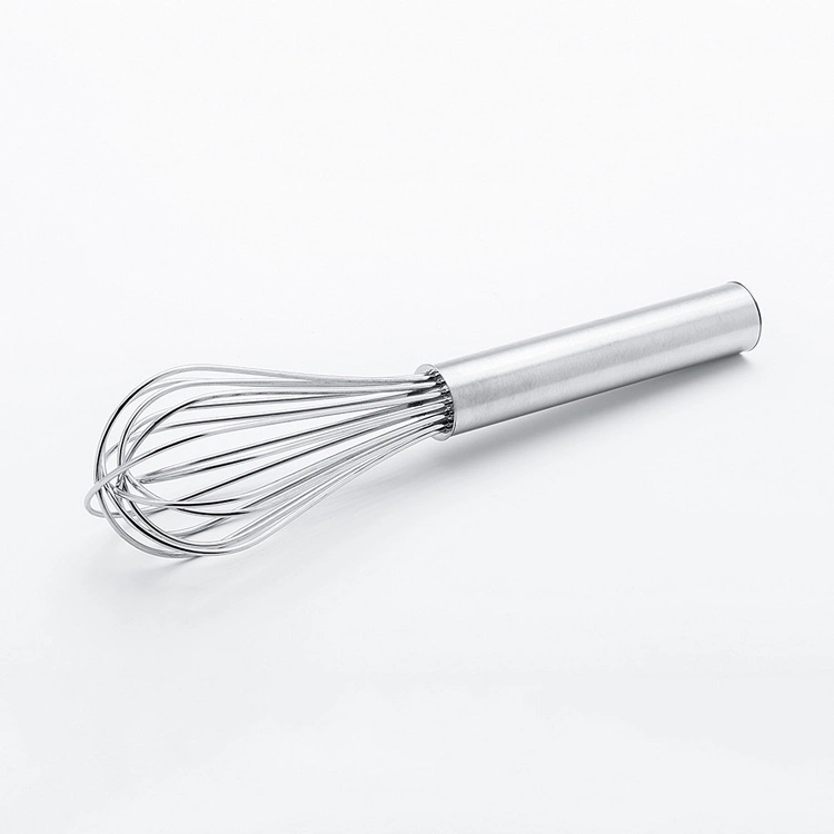 Simple Thick Wire Stainless Steel Handle Whisk Mixer