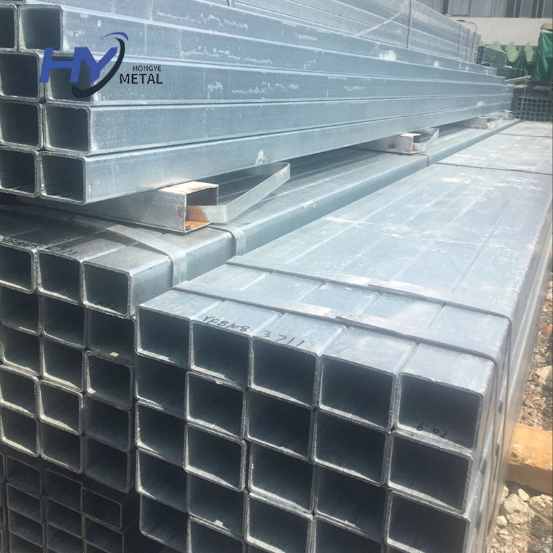 Hot Rolling Cold Drawn Q235 Q245 Q255 Carbon Galvanized Steel Square Rectangular Galvanized Steel Tube Galvanized Steel Pipe