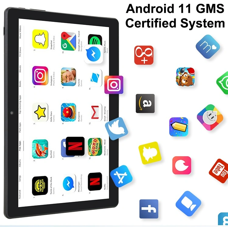 10.1inch 1920*1200 IPS Unisoc Mtk6762 Octa-Core A55@1.6GHz 3+32GB Camera 2+8MP 4G LTE Android Tablet PC