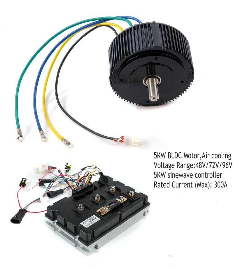 72V 5kw pour moteur BLDC Electric Motorcycle