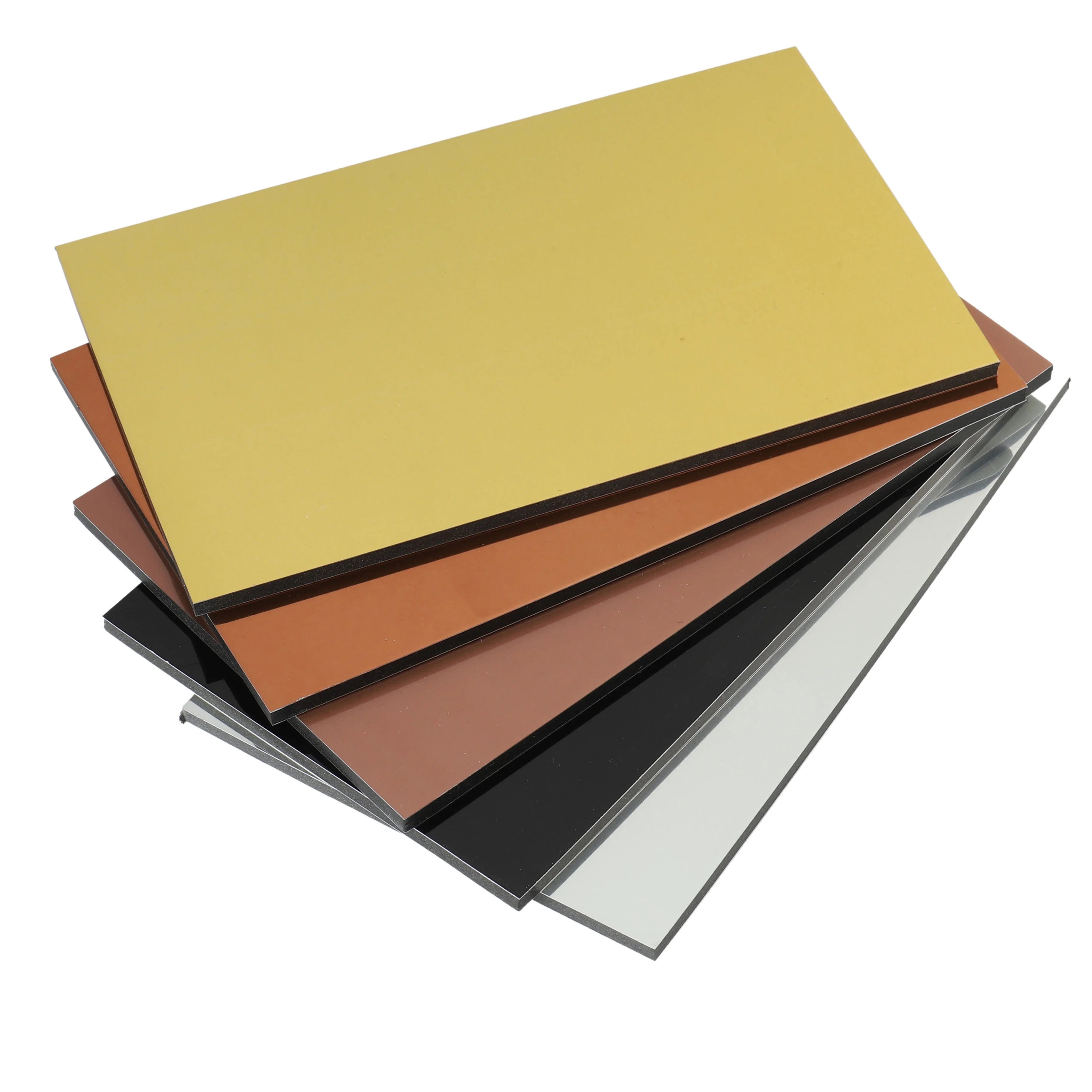 2023 Newest Design 1220*2440mm 4mm Gold Mirror Aluminum Composite Panel Material