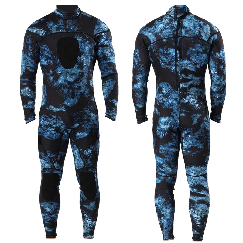 Wetsuits Men 7mm Neoprene Full Scuba Diving Suits Surfing Swimming Long Sleeve Keep Warm Back Zip for Water Sports OEM