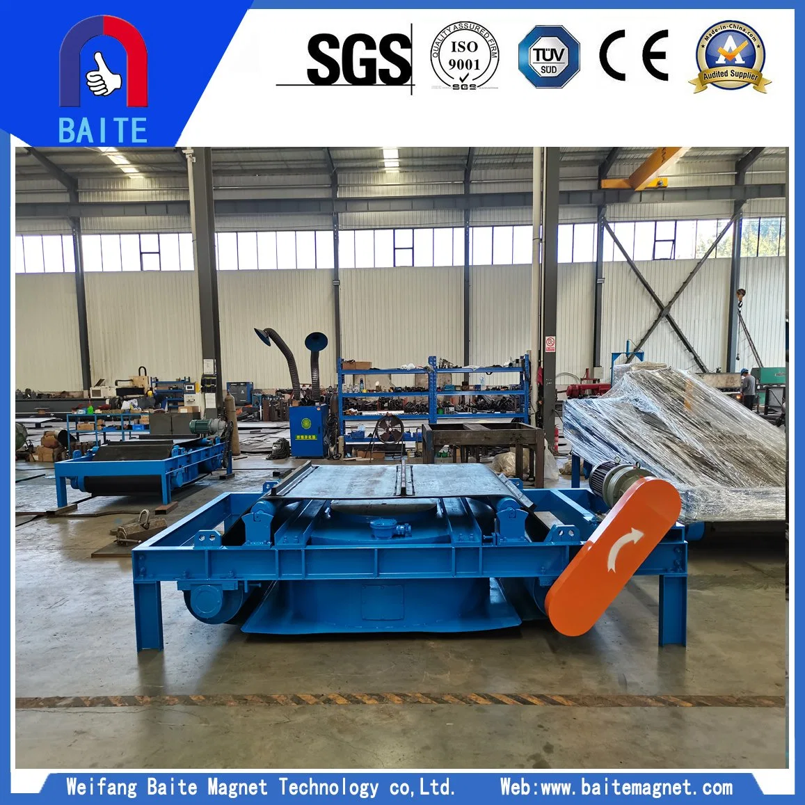 Rcdd-14 Self Cleaning Electric Magnet Separator for Steel Plant