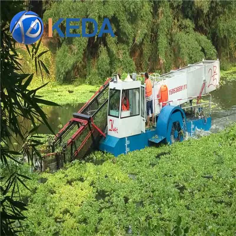 Weed Harvesting Machinewater Hyacinth Aquatic Seaweed Cutter Machine Harvester