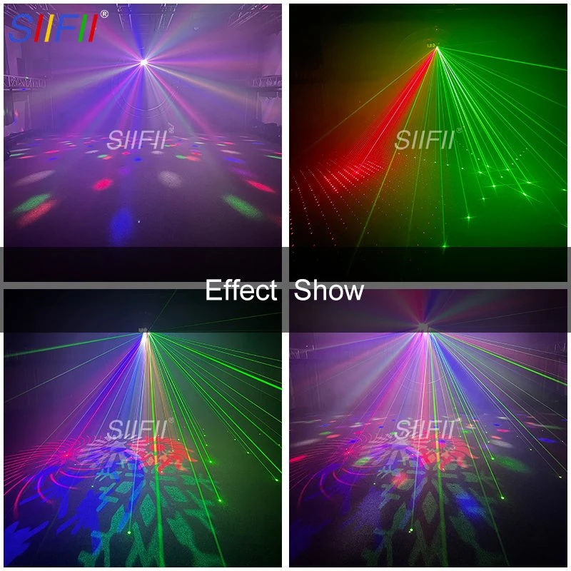 LED Laser Boombox 4in1 Beam Gobo Strobe Laser Effect Nightclub DJ Stage Light