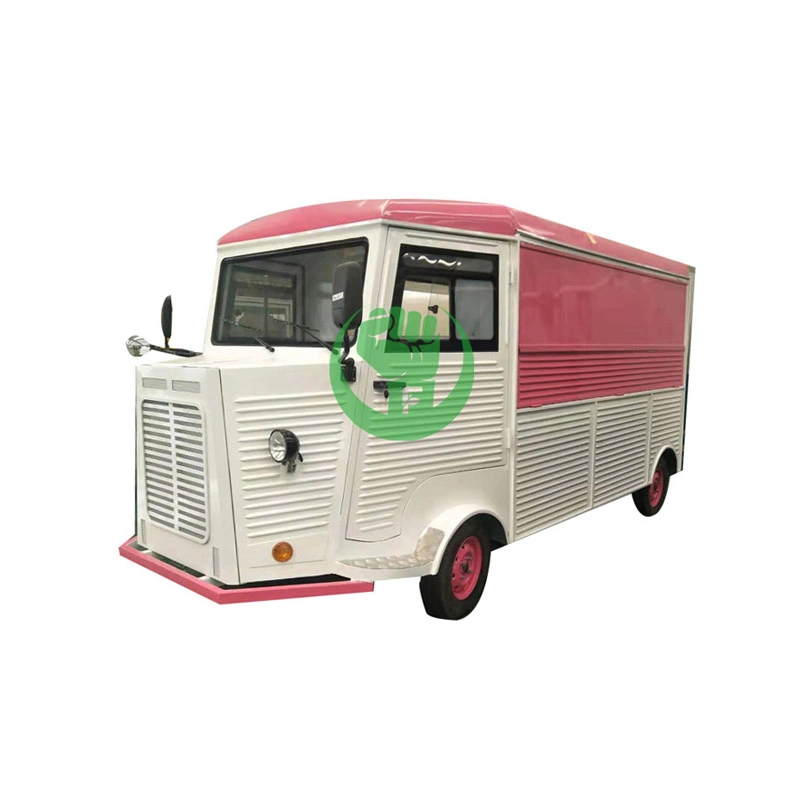 China Mobile Vintage Bus Food Truck Van Electric Coffee Cart