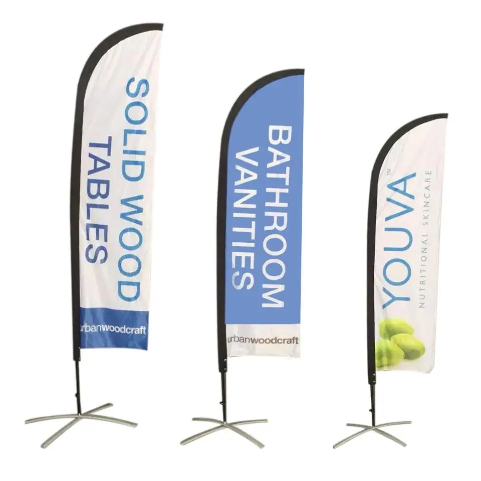 Promotion Pole Flying Advertising Swooper Flutter Banner Wholesale/Supplier Beach Feather Flag