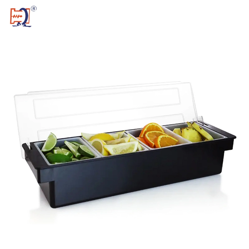 Clear Fruit/Vegetable Dispenser Caddy /Box Storage Container