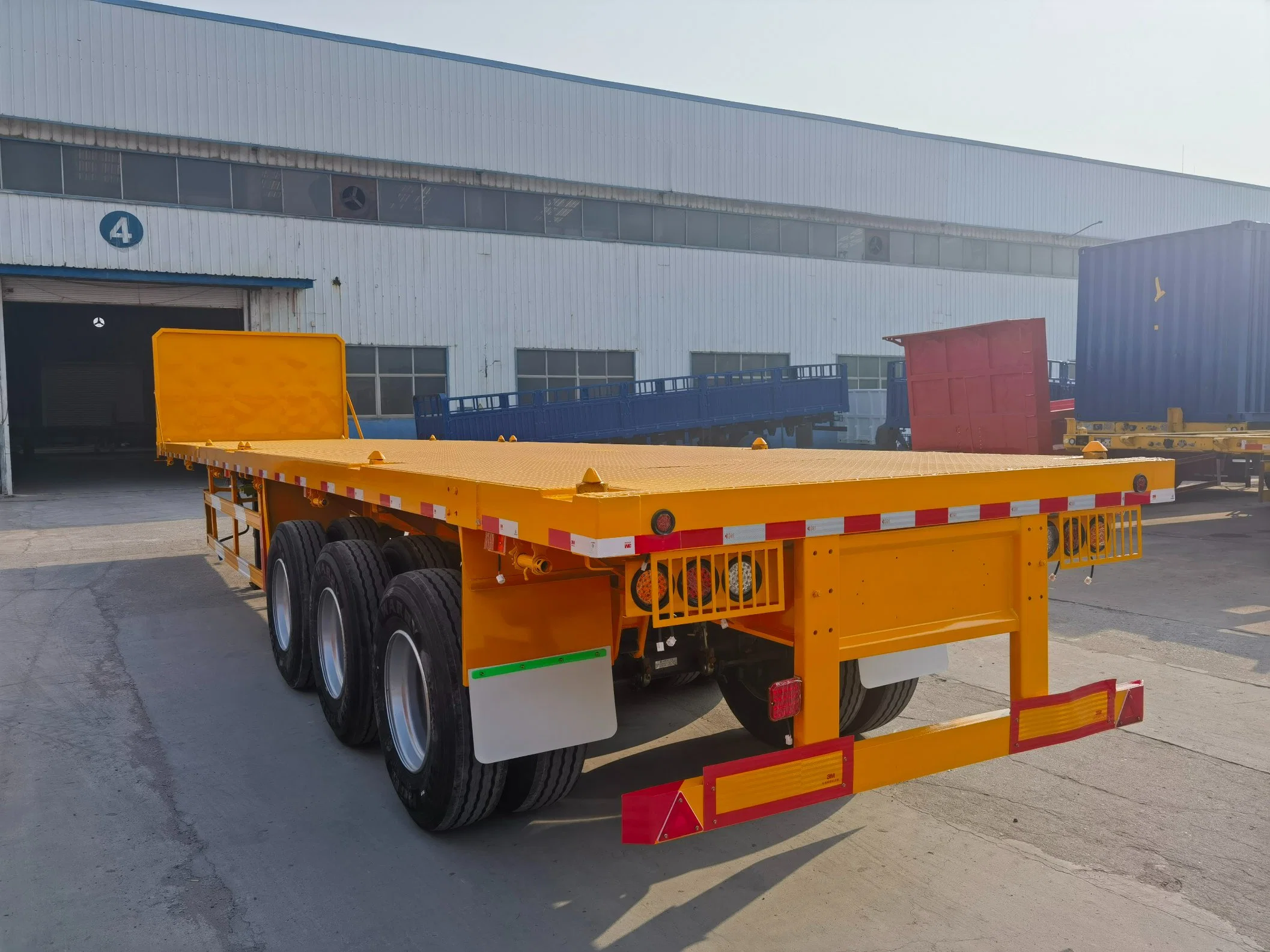 Erweiterbare Flachbett Semi Trialer für Überlänge Cargo Transport
