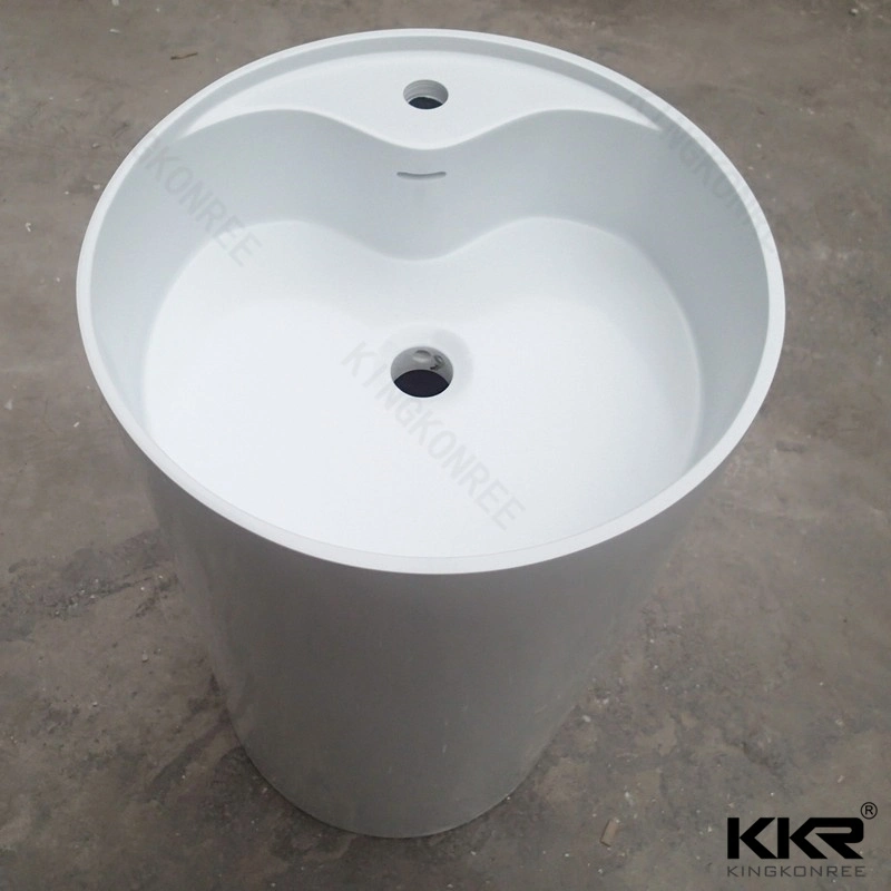 Wholesale Above Counter Hopspital Bathroom Wall Hung Vanity Black One Sink Stone Pedestal Solid Surface Cabinet Vanity Wash Basin