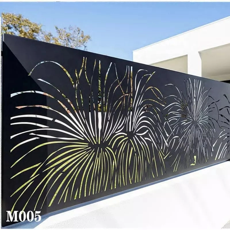 Outdoor Modern Metal Decorative Laser Cut Aluminum Screen Panel Wall