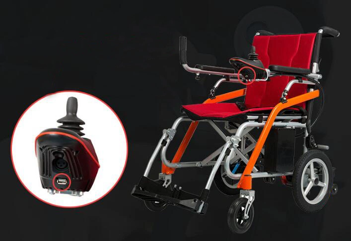 Magnesium Alloy Portable Electric Folding Wheelchair (THR-EW100)