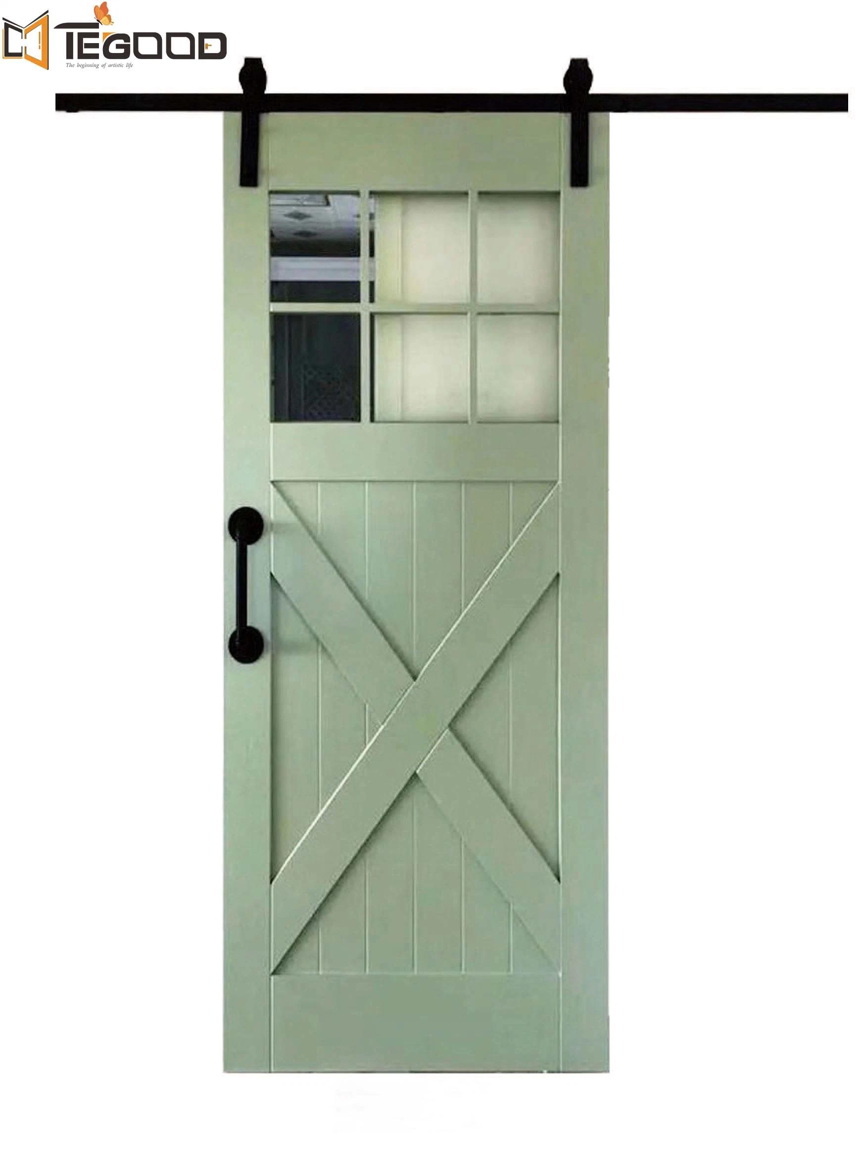 Cheap Price Solid/Hollow Core House Barn Door Slab Unfinished Sliding Barn Pocket Door